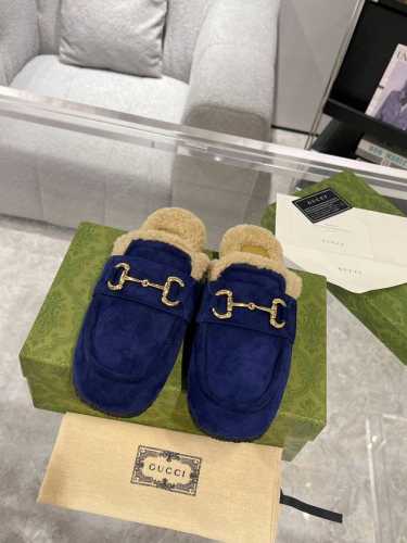 羊羔毛款Gucci 马衔扣穆勒鞋 顶级版 购买两双原版拆皮拆骨一比一还原，所有细节 材质 舒适度 全部跟原版一样了 复刻度98%。码数：35-41 41定做不退