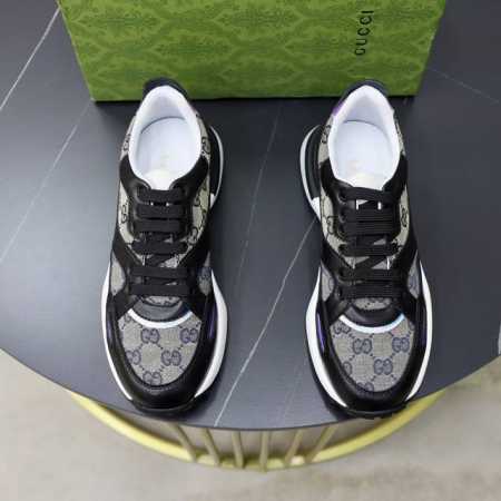 品牌：古奇gucci 等级：官网1:1原单 尺码：38-44 45定制 材料： 原版牛皮面 舒适羊皮内里踮脚 原版耐磨轻便大底 款式类别：休闲板鞋 运动鞋 颜色 - 点击图像关闭