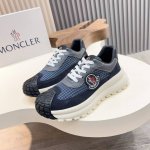 moncler 蒙口男士系带休闲运动鞋，具有舒适防滑性能，采用一体成型进口飞织科技面料制成，兼备创新、功能性与图形细节于一体，诠释潮流时尚。大底采用Tpu+橡胶