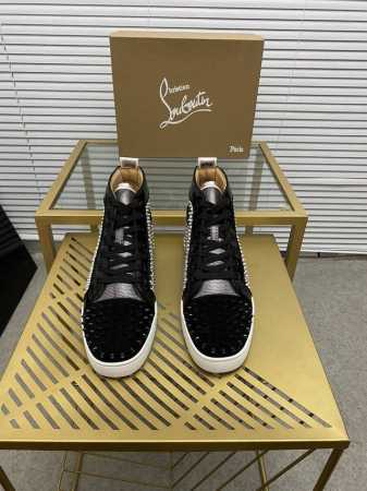 定做款 出厂价 。Christian Louboutin Cl红底鞋 专柜系列，情侣休闲板鞋 独家热款发布活动乳胶垫脚成品大底车线女35-40#男38#-46, - 点击图像关闭