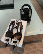 橙子出厂价p jimmy Choo 周仰杰 Jc水钻扣尖头高跟凉鞋 高跟鞋 细跟单鞋 跟高 6Cm 8Cm 码数 34-42