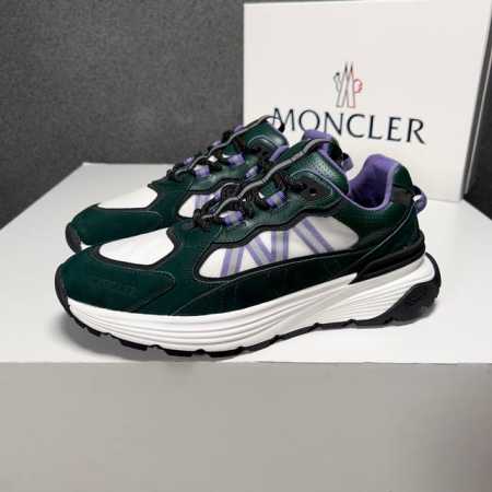 最新官网lmoncler蒙口男鞋运动鞋,进口布面、氯丁橡胶 各种材质拼接打造，鞋面采用鞋带和橡胶嵌件设计，后跟moncler标志，大底采用tpu+橡胶+高弹橡胶 - 点击图像关闭
