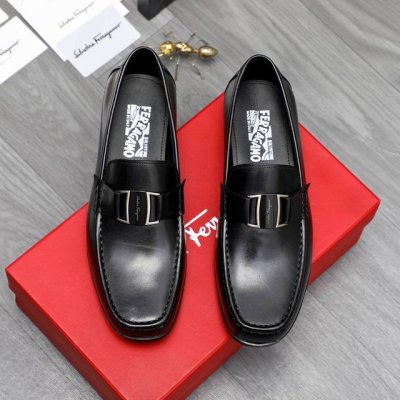 商品商标：Ferragamo 菲拉格慕 正装鞋 正码码数: 38-45 商品材料：精选 头层牛皮鞋面 牛皮内里原版大底