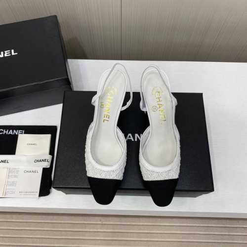 出厂价p 顶级品质 Chanel 香奈儿2025顶级专柜 初夏新款 官网上新 全球首发 Chanel 香奈儿24Ss-尖头粗跟凉鞋 Charnl美鞋 Chane