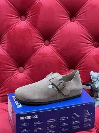 独家实拍 顶级版本 24Ss情侣德国birkenstock勃肯boston真皮包头软木拖鞋博肯沙滩情侣单鞋 多色选择！ 专柜包装！ 鞋面：原版牛皮京 垫脚牛皮京 - 点击图像关闭