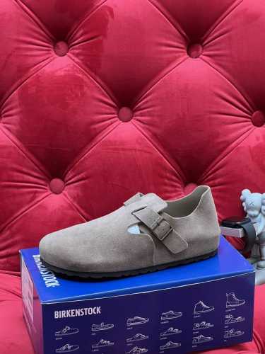 独家实拍 顶级版本 24Ss情侣德国birkenstock勃肯boston真皮包头软木拖鞋博肯沙滩情侣单鞋 多色选择！ 专柜包装！ 鞋面：原版牛皮京 垫脚牛皮京