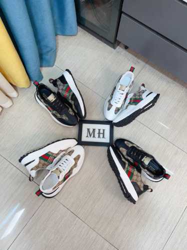 出厂价P Gucci 古奇新款系带休闲男鞋抢先上市，材料做工完胜市场所有版本 最高品质出货头层牛皮配进口原版穿孔材料真皮内里，私模软质大底，上脚舒适度高、进口专