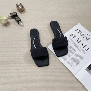 橙子出厂价p alexander Wang 亚力山大王 方头一字拖 平底拖鞋 时装周最新登录 T台走秀款 小红书顶流热搜 初夏Ootd时尚 原版开模 代购版本
