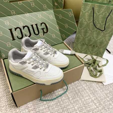 Gucci古奇 G家新款jones休闲运动鞋 男女同款厚底休闲鞋 牛皮+原版大底 正码:女35-40 男39-45 - 点击图像关闭