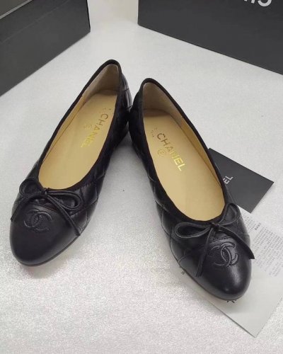 p直销 Chanel香奈儿 ，芭蕾舞鞋 时尚单品 永恒的经典保持高雅.精美的风格 明星 网红上脚随处可见 奢华 永不褪去的流行原版复制，鞋面；进口混种羊皮 内里