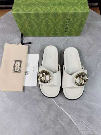 Gucci2025新款，金属扣原版1：1打造。超美品质，专柜经典款。鞋面:原版小牛皮内里:水染牛皮垫脚:水染牛皮大底:超轻原版底厚底增高:3.5cn包装:原版包 - 点击图像关闭