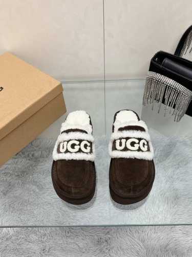 工厂价： 厚底 UGG秋冬厚底毛毛拖 lisa 海莉 jennie同款 一款增高神器～显高还又拉腿长 看多了经典款 需要一些点缀 成为寒冬流行穿搭的主流趋势 漫