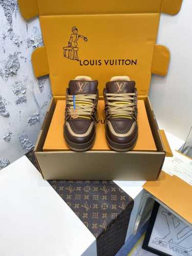 工厂价P： 西部牛仔 男鞋 LV TARINE路易威登x Tyler 联名款 驴牌 L家 压花 情侣款 休闲 运动鞋 滑板鞋 原版购入开发 路易威登 x Tyl