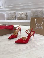 顶级版 原版盒 Christian Louboutin 2025S原版做货重工Cl新款绑带高跟鞋 材质：头层高光小牛漆皮 内里：粒面珠光羊皮里 大底：原版进口A