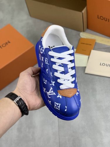 工厂P价P 实价 Louis Vuitton 情侣款 原单 新款Lv路易威登 * 顶级版本 Lv经典潮鞋！选用进口原版牛皮 原版内里.最新款原版耐磨Tpu大底！