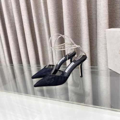 jimmy Choo 吉米周 网纱配水钻 新款修饰 大方高贵 是一个非常全面之尊贵时尚生活品牌 香港,美国等大时尚博主及明星的同款表带女士高跟凉鞋系列 澳大利亚