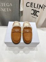 高版本出厂 Dior*迪奥D家24ss秋冬新款毛毛乐福鞋～顶级品质 购入原版，精心打造、只为复刻原版一致、版型超正。各大明星网红纷纷种草的一款美鞋、上脚舒适百搭