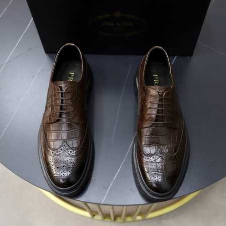 出厂价： 顶级原单 品牌：Prada 普拉达 标准码：男码38 44 45可以定做 等级：官网同款 材料：原版牛皮 牛皮内里 橡胶柔软耐磨大底 款式类别：休闲运 - 点击图像关闭
