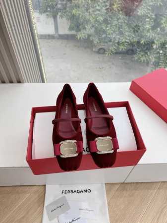 所见即所得G006代购级 原版一比一复刻顶级Ferragamo菲拉格慕女士新版Vara铭牌芭蕾舞平底鞋上脚果然更惊艳~蝴蝶结，集美感与于一体的平底鞋，非常百搭， - 点击图像关闭