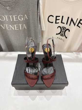 高版本出厂 Saint Lauren*～圣罗兰Ysl 25Ss春夏全新走秀款高跟凉鞋 全新鞋型 唯有Ysl最懂女人心，不接受反驳，超级无敌女人味神器，女人必备 - 点击图像关闭