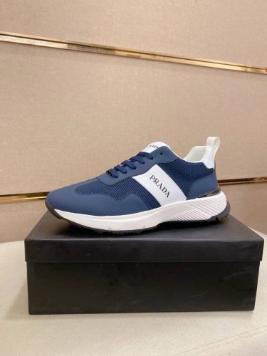 工厂P价 新款Prada 普拉达 专柜同步上市， 新款男鞋、面料精选牛皮搭配防水透气面料工艺制作而成。内里:透气网布内里。高端气垫开模防滑橡胶大底，精美线条、简