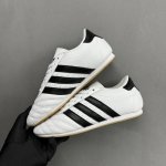 档口现货 adidas Originals Taekwondo Low White Black 跆拳道系列低帮经典复古薄底休闲运动舒适训练慢跑鞋 皮革白黑 货号