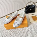 Loui* Vuitto* L驴牌2024年新款 Romy 系列 芭蕾舞平底鞋单鞋 金属字母扣圆头女鞋 很少女 很软萌的款式哈..... 舒适度那必须是绝对滴！