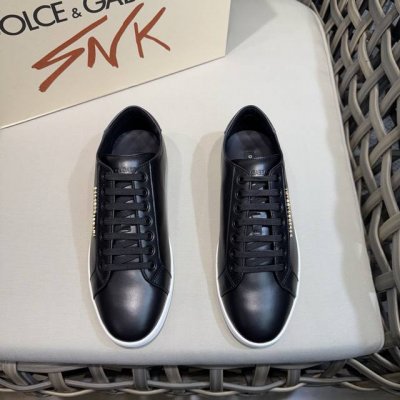 dolce&Gabbana杜嘉班纳新款男士休闲运动鞋｜进口牛皮制造｜水染牛皮内里｜Dg专属五金饰扣｜原版开模橡胶大底｜做工精致｜穿着舒适大方 Size：39-4