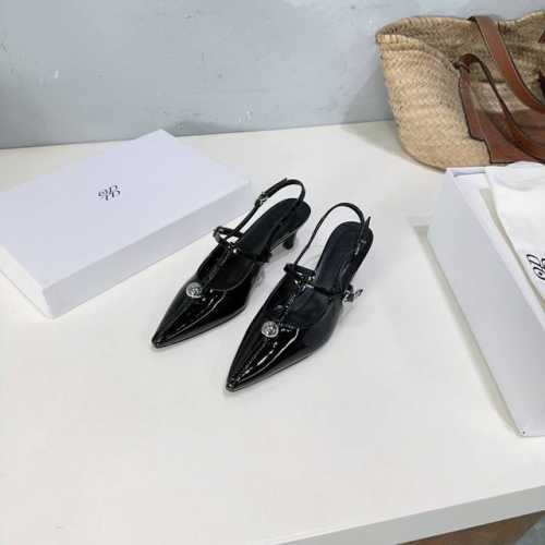 高品质出厂 ！小众潮牌ODTD 24秋冬新晋设计师品牌 独家原版开发拼色金属凉鞋玛丽珍单鞋！后空高跟凉鞋拖鞋系列！ 真的美疯我了 是谁还没有金银色的美鞋！！黑银