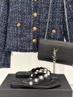 厂价 alexander Wang 亚力山大王 25Ss春夏新品人字拖鞋 精致时髦精必备单品 鞋面采用原版定制皮料 内里踮脚混种羊皮 意大利进口真皮大底 siz