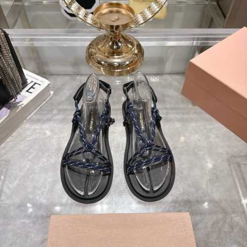 工厂P价 女装女鞋 运动原单 Miumiu Ss25 New Arrival～ Miu家春夏新款夹趾凉鞋新品 时髦精一定要Get的一双凉鞋 夏日必备单品！ 时髦