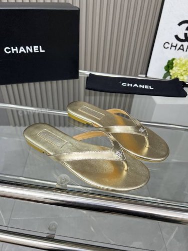 chanel 香奈儿 25S 平底夹脚人字拖鞋升级版 码数36-44 41-44定做不退换 真皮底
