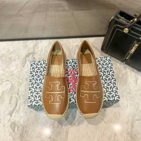橙子出厂价p tory Burch 夏季新款 Tb草编渔夫鞋 一脚蹬乐福鞋 码数 35-41 - 点击图像关闭