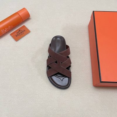 橙子出厂价p hermes 爱马仕 春夏新款 交叉带二舅拖鞋 罗马凉鞋 休闲凉拖 情侣款 码数 35-45