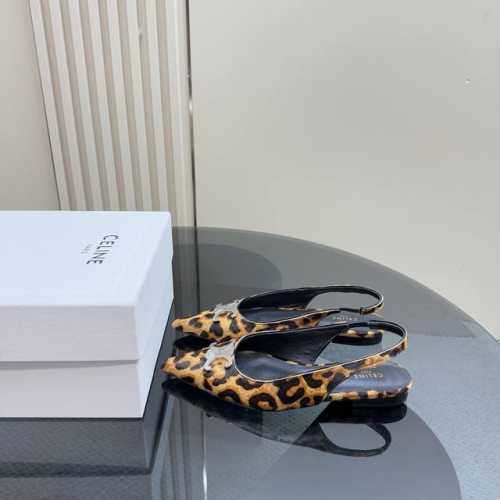 厂价 马毛 Celine 赛琳凯旋门尖头平底凉鞋 一眼沦陷 酷中带点小性感 面料采用进口小牛漆皮 内里垫脚均为羊皮 意大利进口牛皮大底 Size：35-39 4