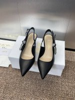 工厂p价p J‘Adior织带后空凉鞋 迪奥 Dior 2025 春夏新款冲孔女鞋 Toujours 刺绣字母Logo中跟蝴蝶结拼色凉鞋 市场顶级高端版本 材质