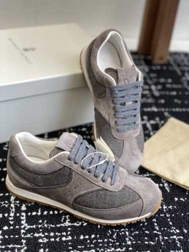 代购级 Brunello Cucinelli 25ss最新 Bc 系带 德训鞋 休闲鞋 阿甘鞋鞋面进口麂皮 进口牛皮 内里进口羊毛 羊皮里 0.5mm圆形冲孔设