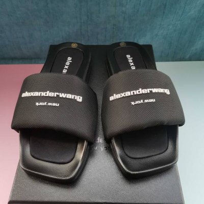 alexander Wang亚历山大王高跟鞋女士奢侈品Alexander Wang原版1:1的开发 字母是滴胶注塑！牢固立体感超强！ 购原版一比一开模的！ 出厂