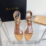Alaia 24Ss春夏新款法式仙女胶片金属扣高跟凉鞋 原版购入法国一线奢侈品牌Alaia品牌源自其创始人 Azzedine Alaia是上世纪80 年代 超紧
