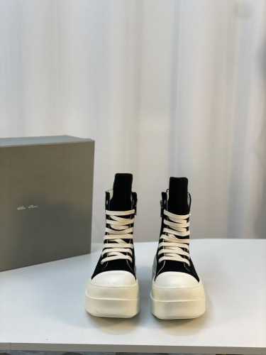 厚底 超酷潮鞋 机车靴 Rick Owens-24FW 厚底 RO 系列 帆布系列 高品质 男款10 黑色帆布 Rick Owens 到2024至今的大热款 懂