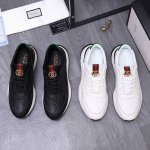 商品商标：Gucci 古驰 休闲鞋 正码码数: 38-44 45定做不退换 商品材料：精选压纹牛皮鞋面 透气网内里 橡胶大底