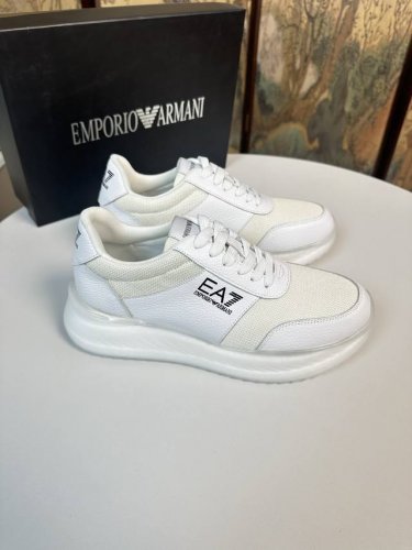 工厂p价 Armani 阿玛尼 新款专柜同步发售 鞋面意大利进口头层牛皮 全进口网布内里真皮鞋垫 完全1比1复刻 鞋底 原厂特供原版底 独家活动成型底超级舒适