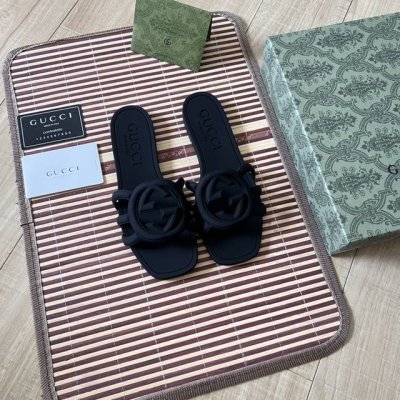 橙子出厂价p gucci 古驰春夏新款 沙滩果冻鞋 镂空拖鞋 凉拖 原版开模经典双G鞋面 原版开模橡胶注塑一体成型 双层组合大底 码数 35-42