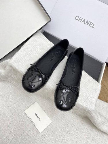 飞机盒10 代购级香奈儿Chanel早春新款玛丽珍鞋中古单鞋双C蝴蝶结芭蕾舞鞋 原版开模1:1倾力打造，小红书力推款，怎么搭配都好看，时髦精必备，香奈儿女士钟爱