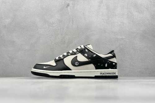 400 現貨 终端放店 Xc版 Nike Sb Dunk Low X Peaceminusone 黑灰小钩 纯原大厂出品 极力推荐 原装头层材料 独家版型蒸餾加