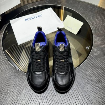 Burberry皮革 Matrix 运动鞋 高级时装秀系列运动鞋，首次亮相于品牌 2025 夏季时装秀。选用意大利精制皮革面料打造，融入同色系缉明线细节，灵感源