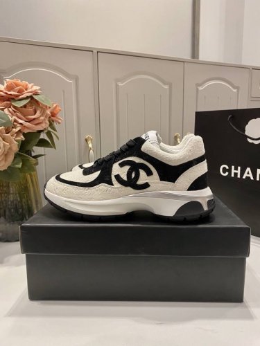 橙子出厂价p chanel 香奈儿新款熊猫运动鞋 拼色老爹鞋 休闲鞋 码数 34-42