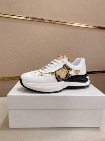 工厂p价 新款Versace 范思哲 鞋面进口牛皮内里进口羊皮内里 原版大底开模，每一位男士的身份衬托，上脚大气稳重高端定制专柜原版复刻不管风吹雨打鞋楦不变，经 - 点击图像关闭