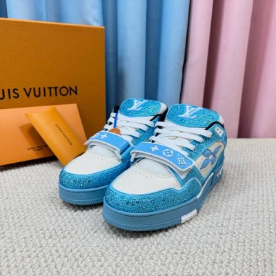 640，情侣頂級版本 Louis*Vuitto* Lv Trainer 運動鞋歐洲代購1W Rmb購入 歷時一個月爆拆開發 大底和面料私模 鞋面更是報廢了三套模