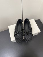 Unfolio 2025 ｜ 新品网面蝴蝶结玛丽珍 半拖 针织蝴蝶结单鞋- 鞋面设计一片式包脚趾鞋面由尼龙和金属丝交织而成 网状结构舒适透气 蝴蝶结点缀之上 细